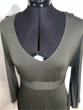 Banana Republic olive green long sleeve dress